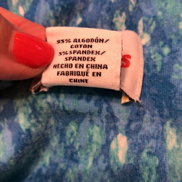 Ruby Road Blue V-Neck Short-sleeve T-Shirt - Picture 6 of 7